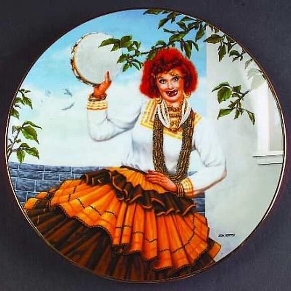 I Love Lucy Lucille Ball - QUEEN OF THE GYPSIES Limited  I Love Lucy Queen of Gypsies Hamilton Collector Plate